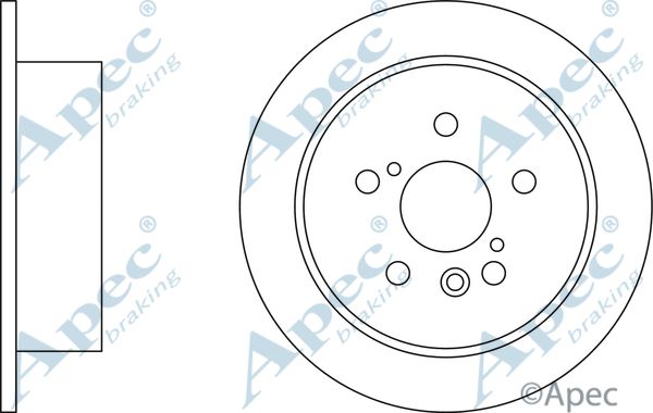 APEC BRAKING Bremžu diski DSK2581